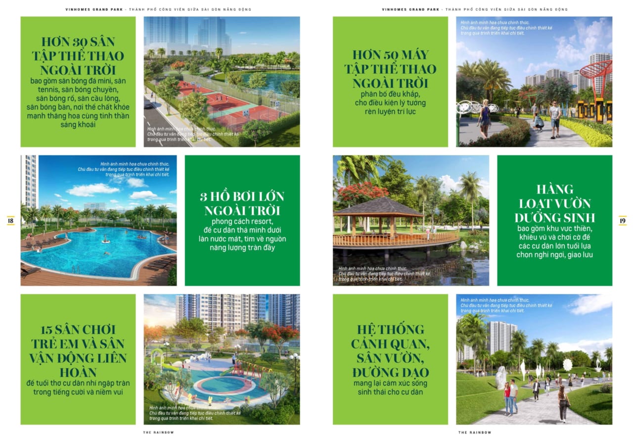 Tiện ích Vinhomes Grand Park